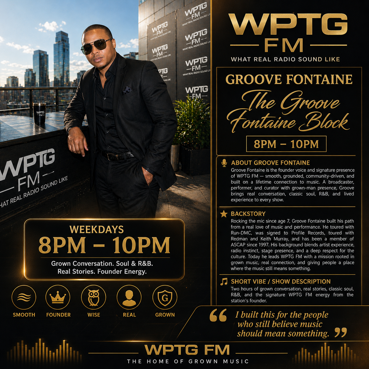 Groove Fontaine - Founder of WPTG FM