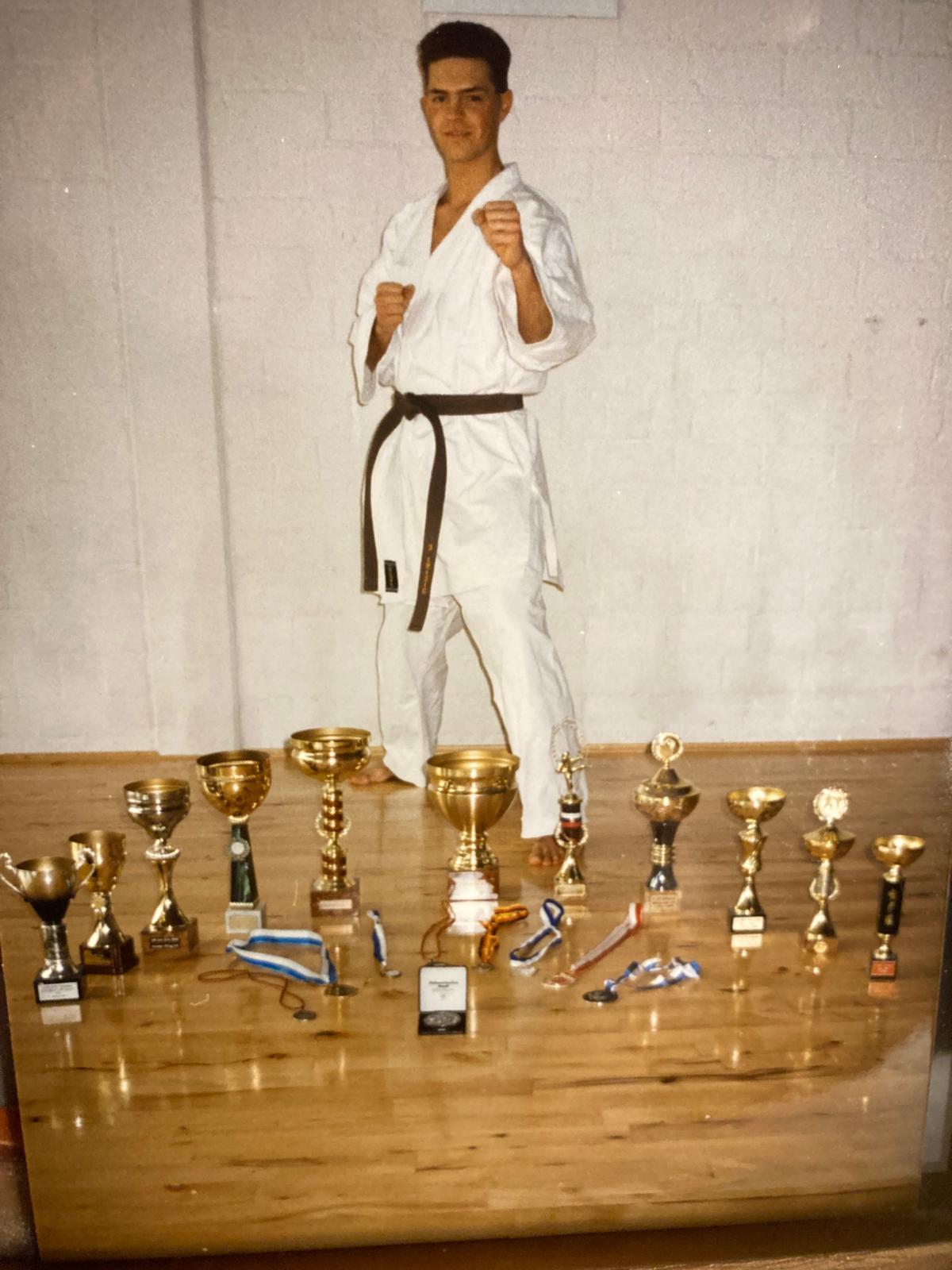 Sin at 20 with his trophies