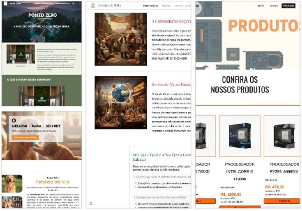 Sites Completos com IA Generativa