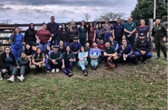 Imersão Veterinária Turma de Medicina Veterinária da Faculdade Campos Salles em imersão prática no CTABRAVO - Centro de Treinamento Agropecuária em Salto de Pirapora