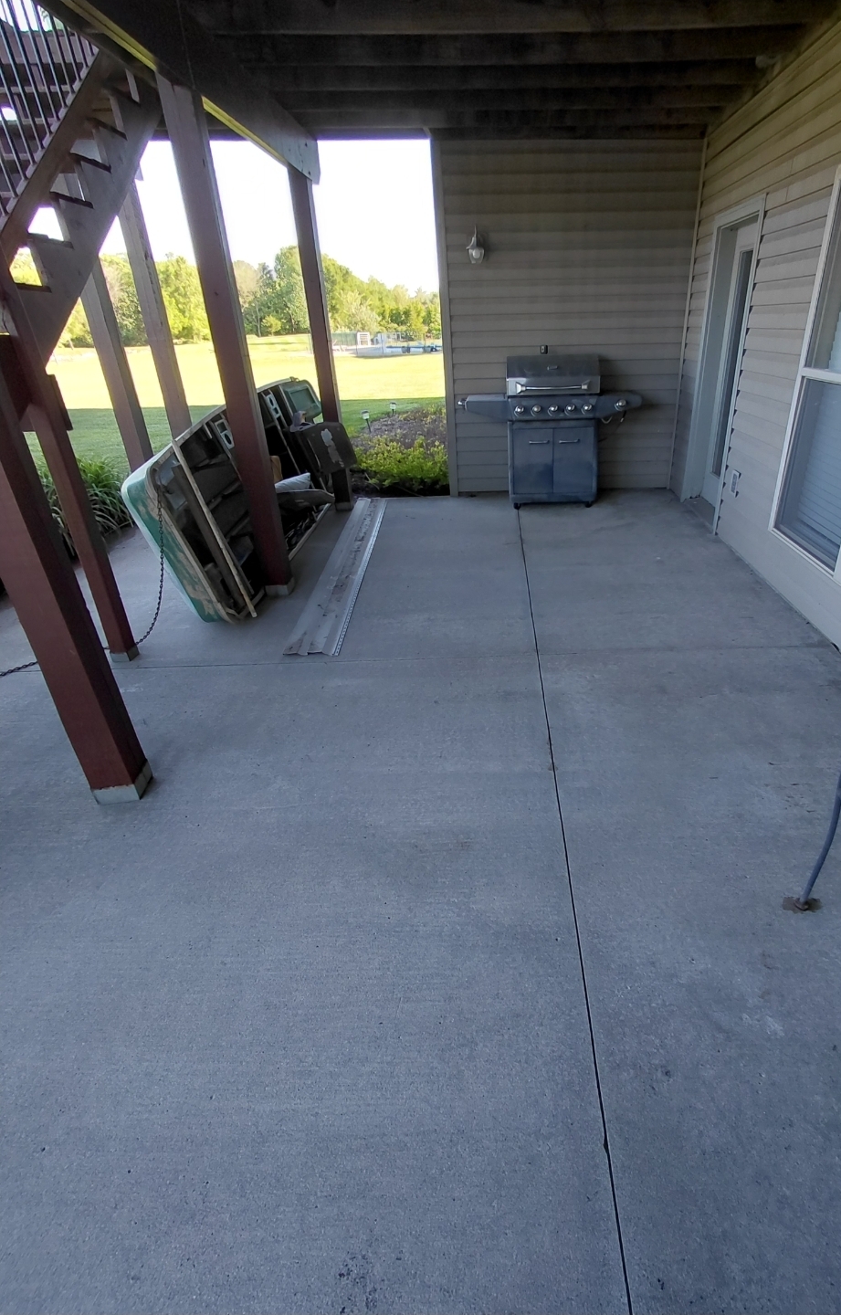 Under Deck Patio - After