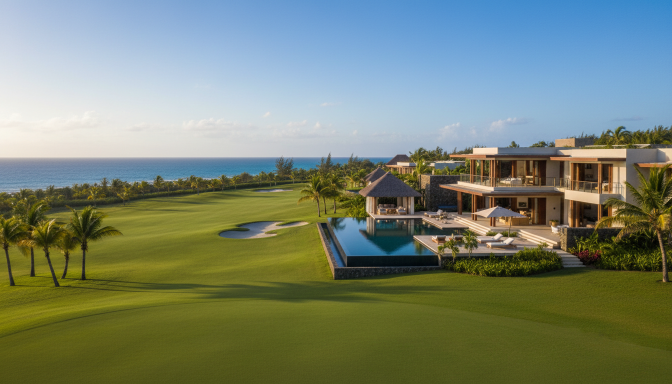 Golf course villa in Mauritius