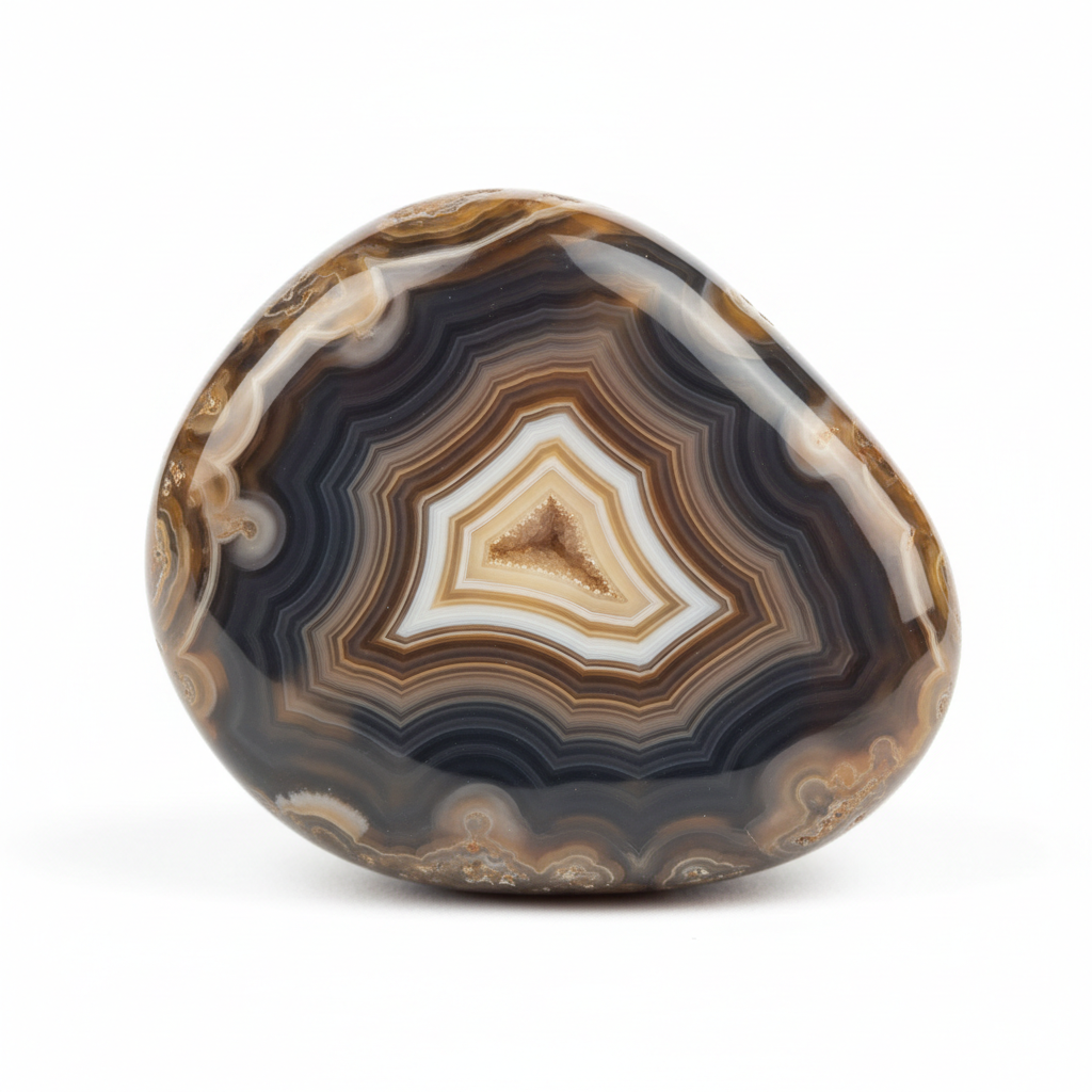 Agate crystal - detailed view showing color and natural formation