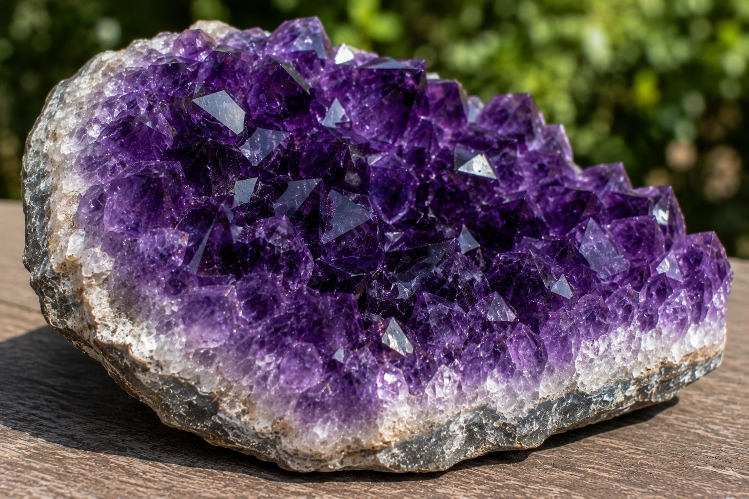 Premium Uruguayan amethyst cluster with deep Siberian-grade purple color and natural crystal terminations - Dragon Traditions