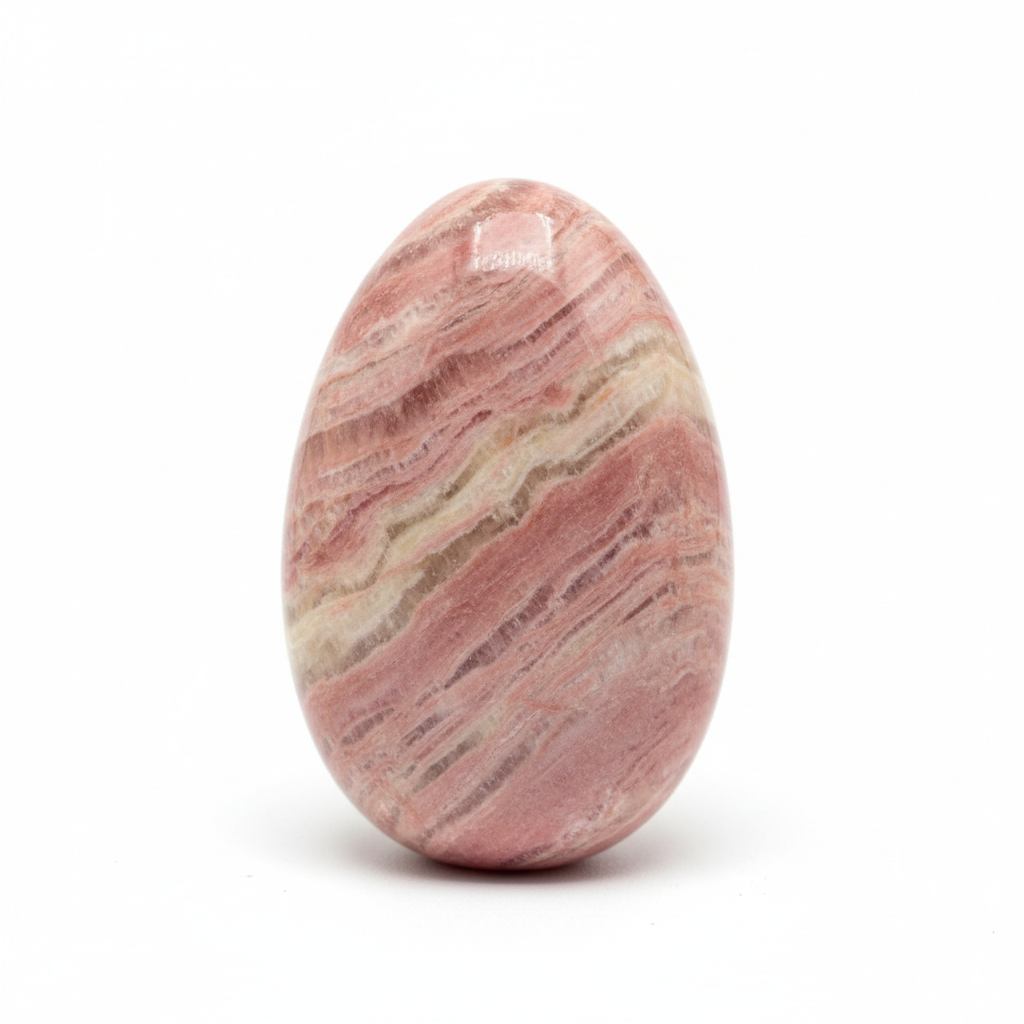 Rhodochrosite crystal - detailed view showing color and natural formation