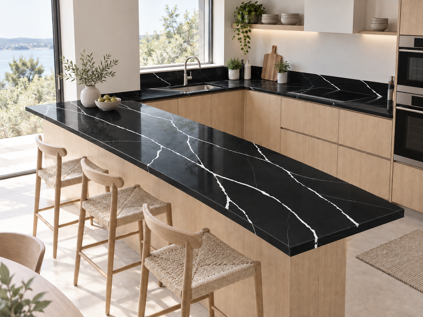 Concept visualization of TCE 2046 Marquina in a kitchen