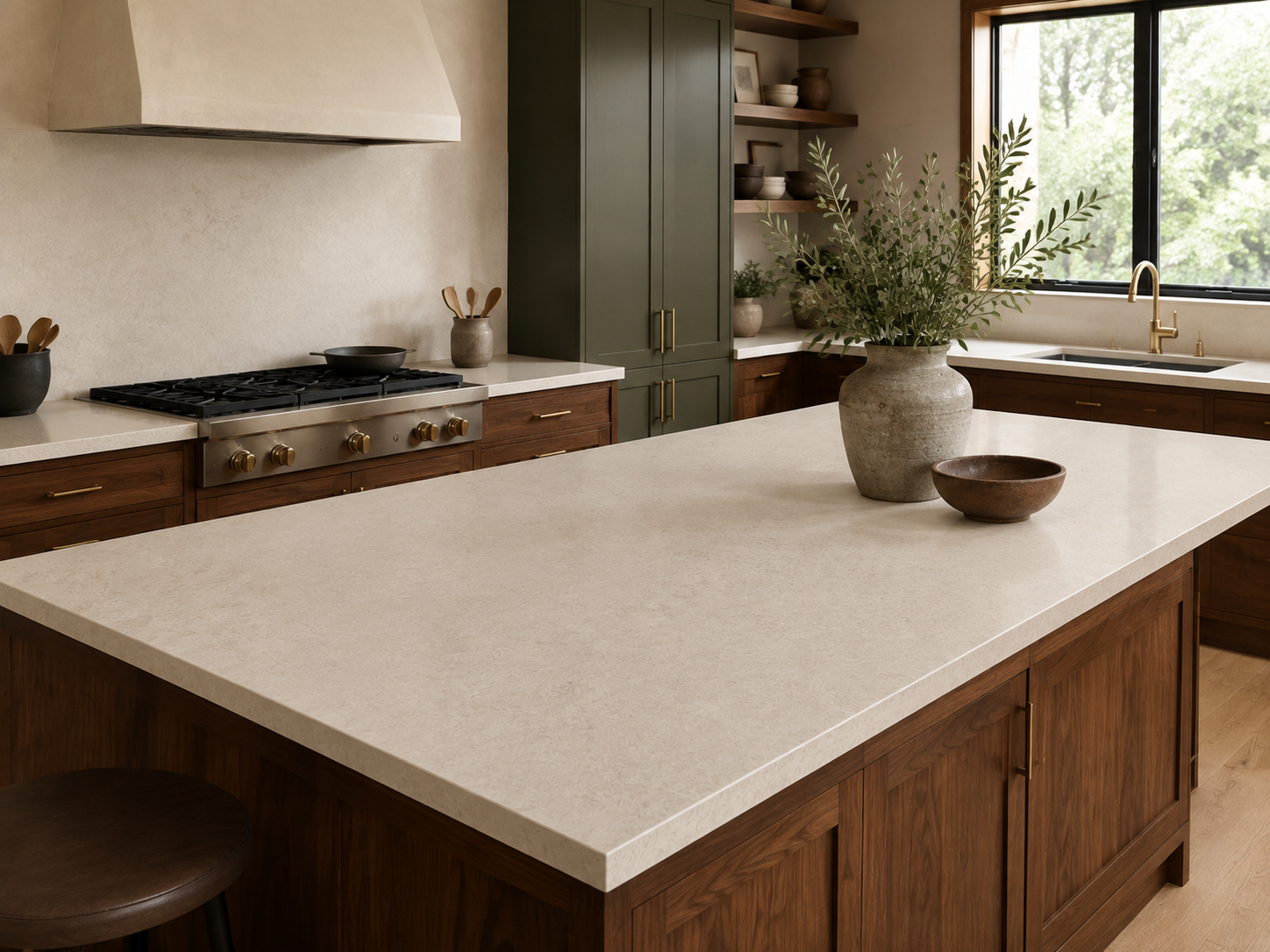 Concept visualization of TCE 4052 Natural Cream in a space