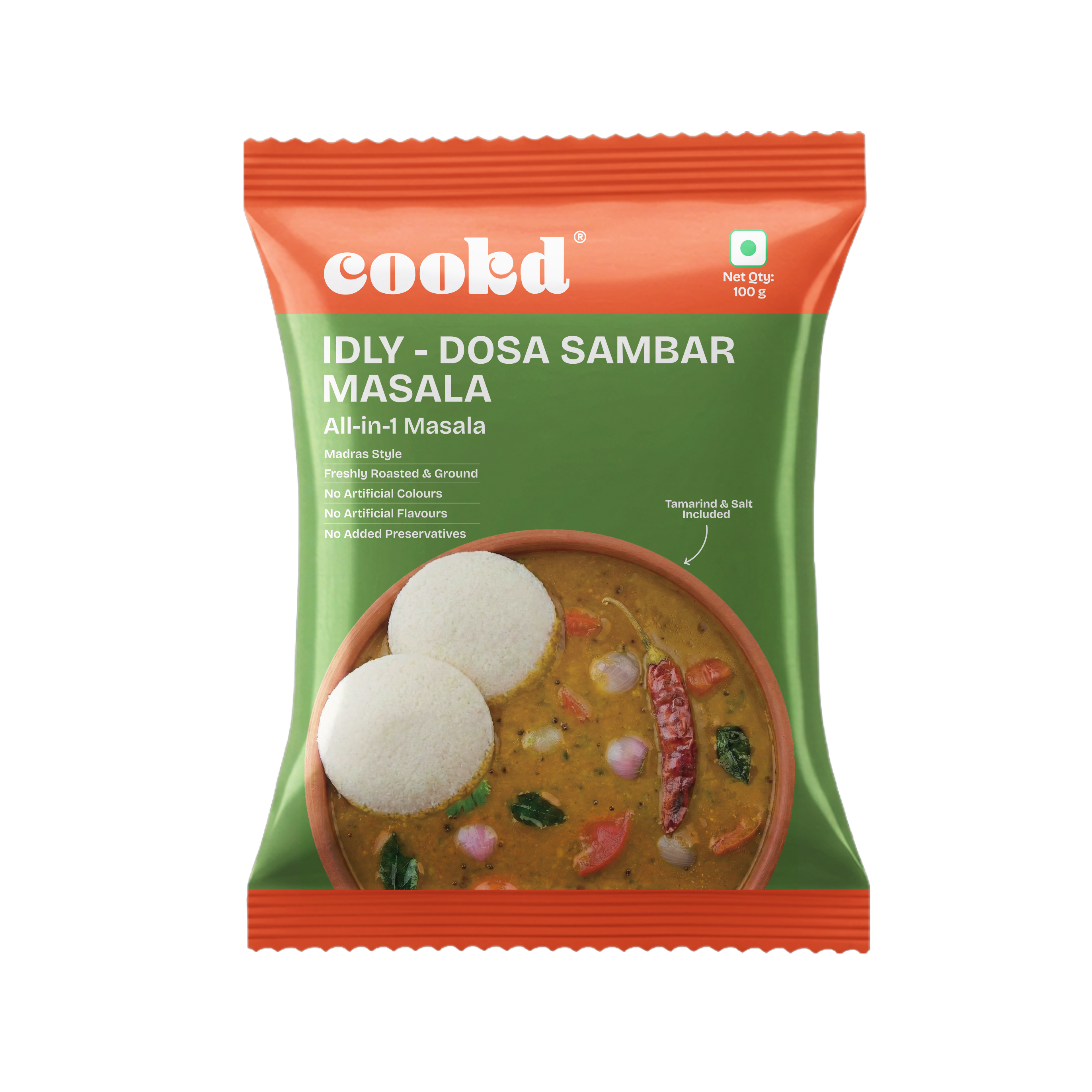 Idly-Dosa Sambar Masala - Front of Pack
