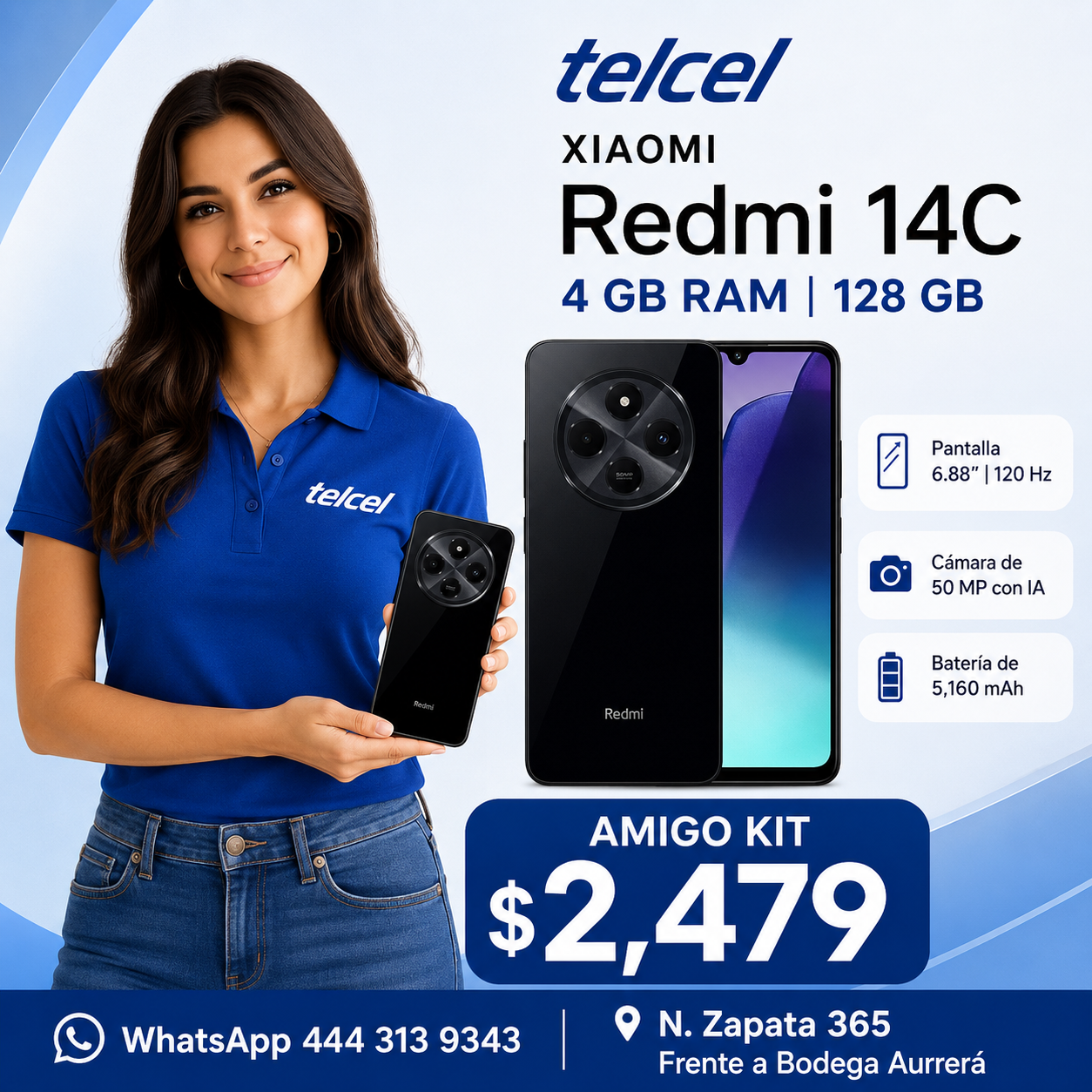 Redmi 14C 128 GB — MMobile Telcel SLP