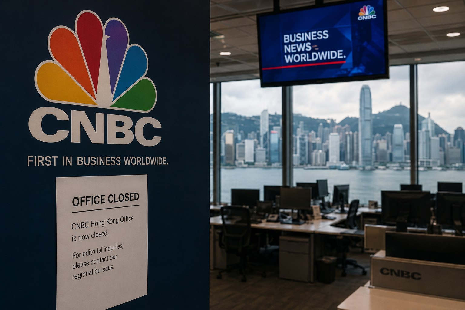 CNBC to Close Hong Kong Office as Network Cuts Live Programming