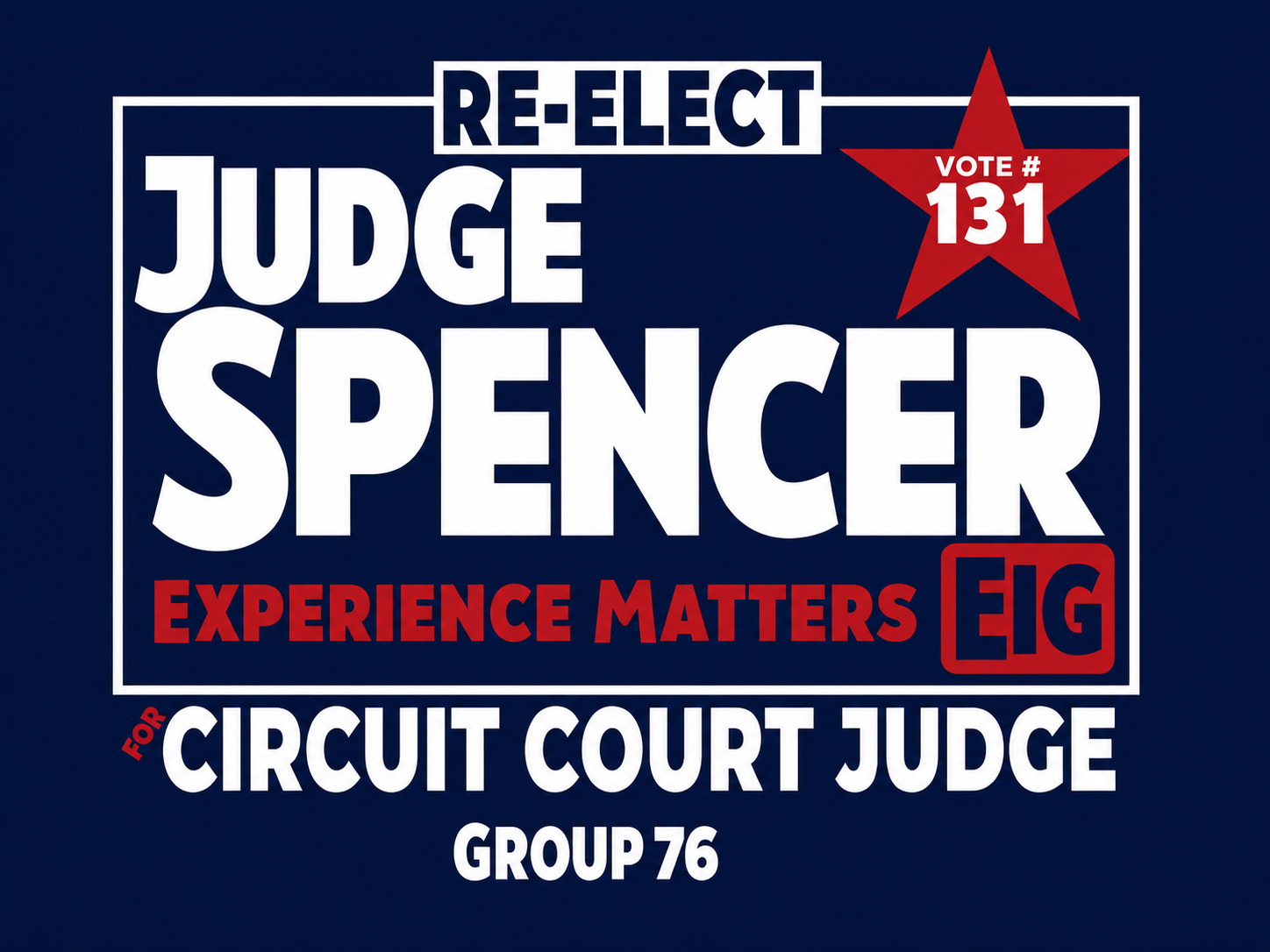 Judge Spencer Eig Campaign Logo
