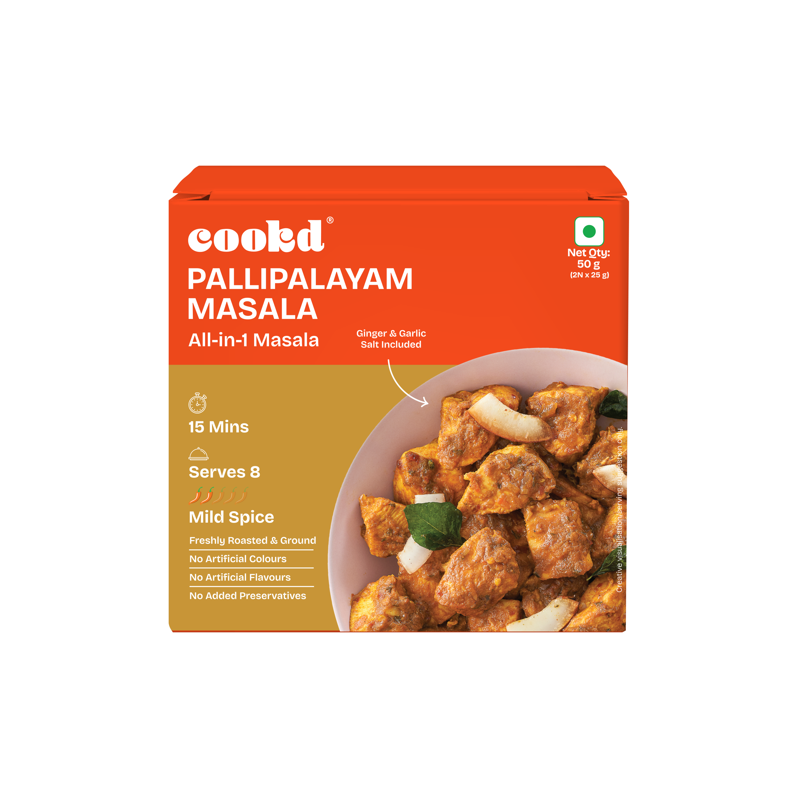 Pallipalayam Masala - Front of Pack