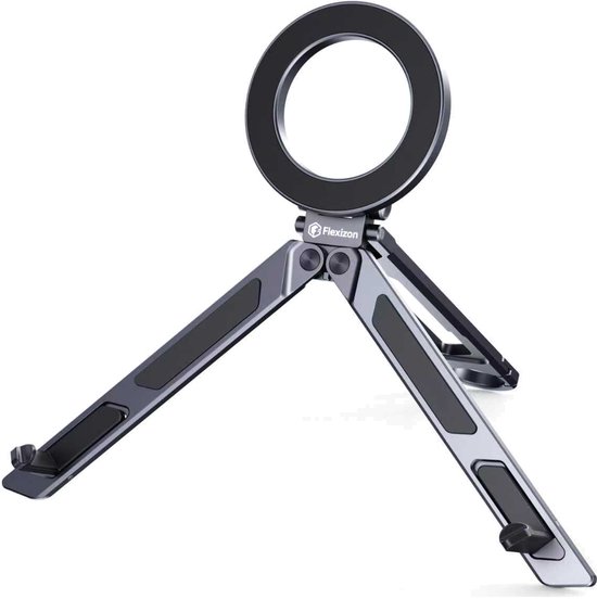 Flexizon magnetisch mini-statief met karabijnhaak, grijs