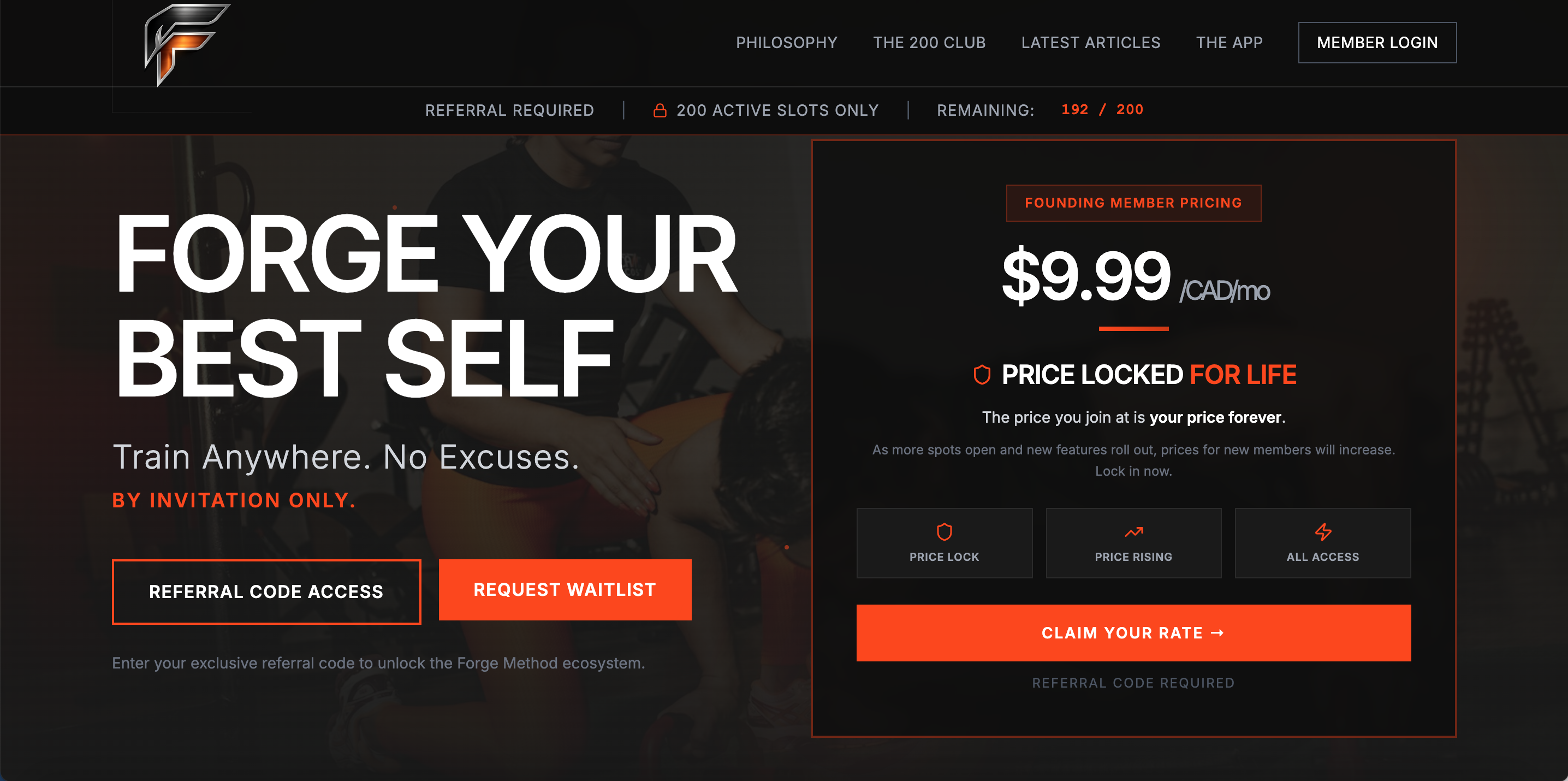 FORGE METHOD FIT — FITNESS TECHNOLOGY