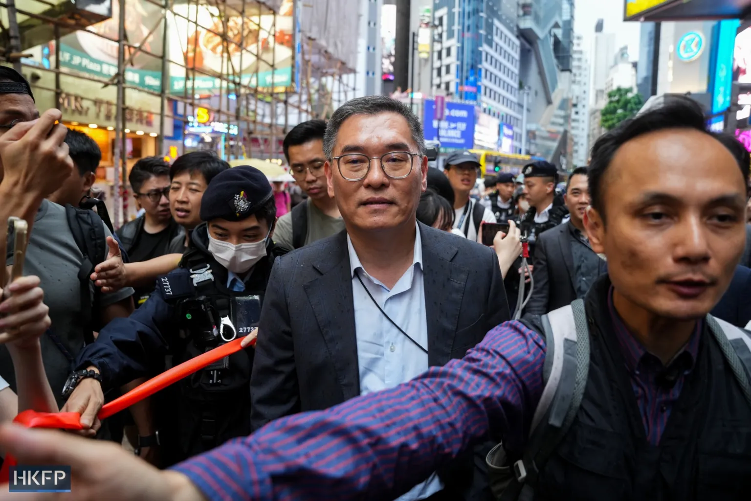 Hong Kong Security Chief Defends Bookstore Raids Amid Red Line Debate