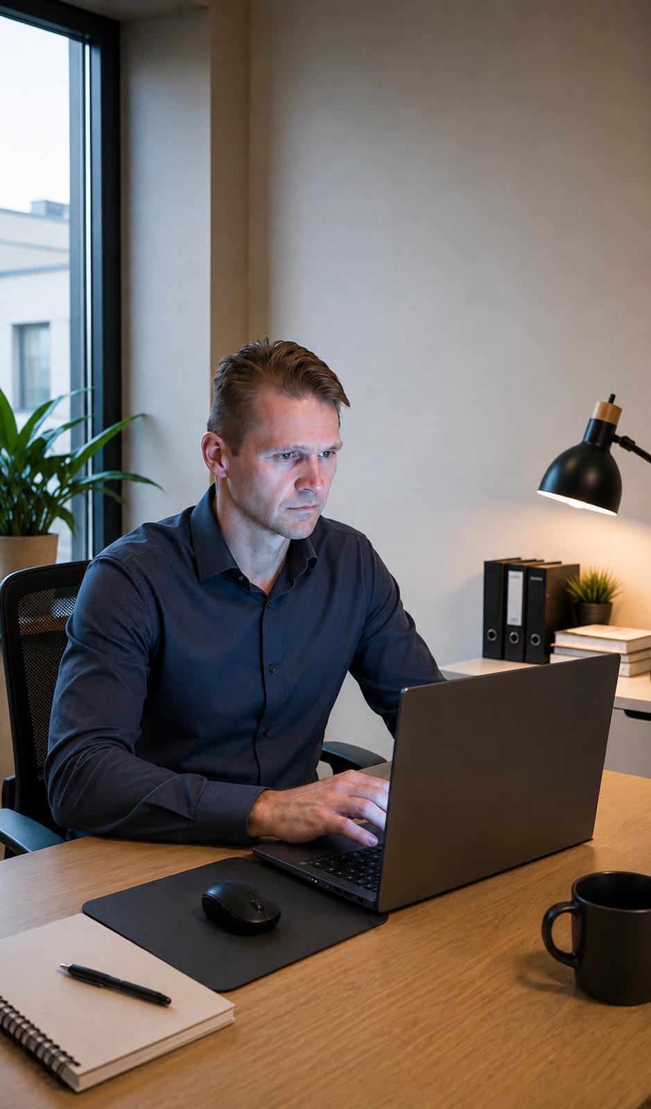 Peter Runderkamp aan het werk