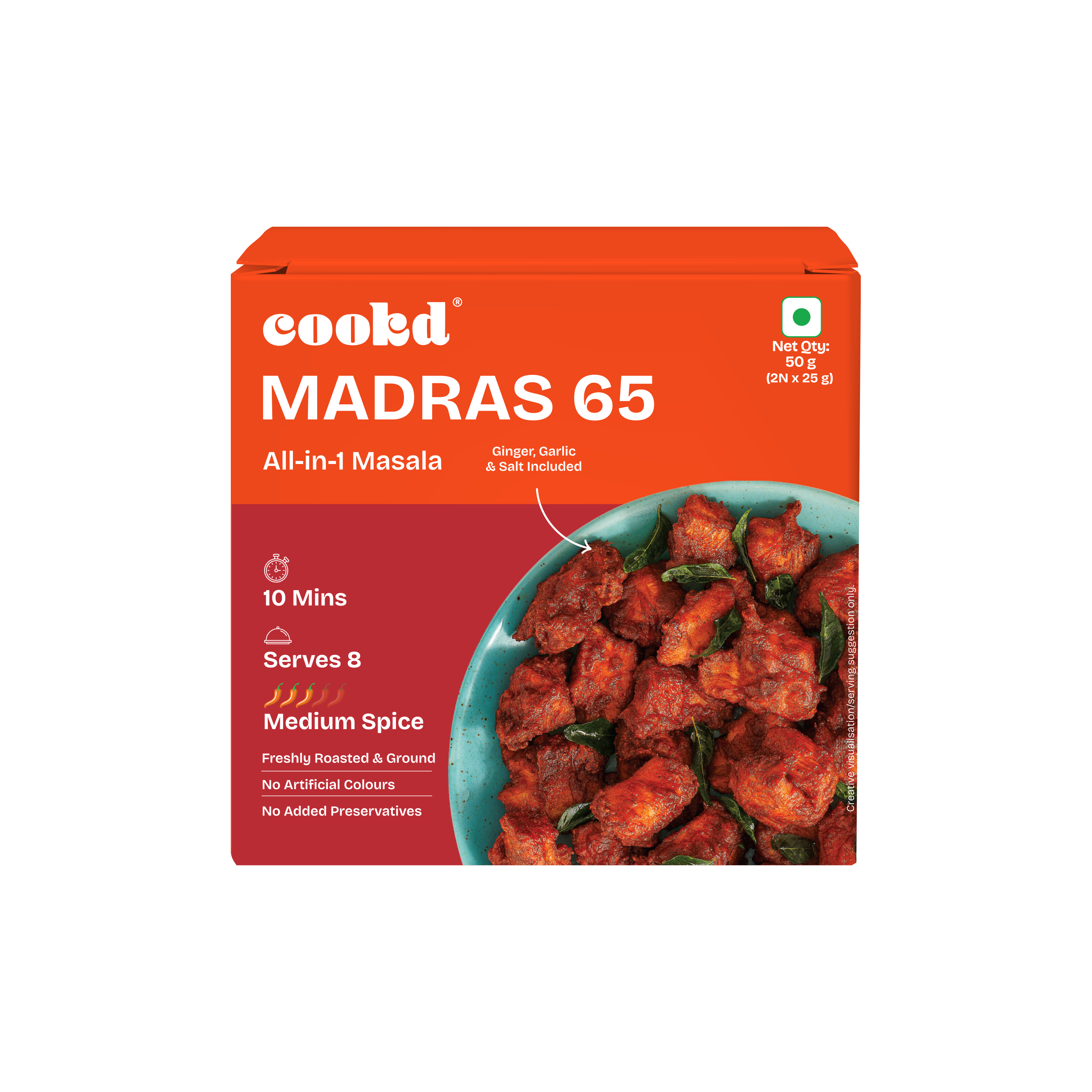 Madras 65 Masala - Front of Pack