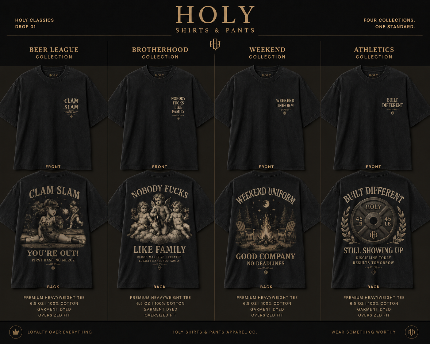 Holy Shirts & Pants founders drop designs