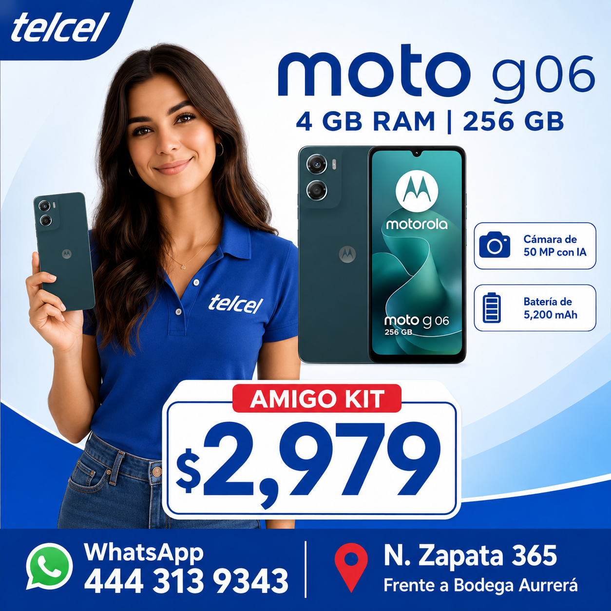 Moto G06 256 GB — MMobile Telcel SLP