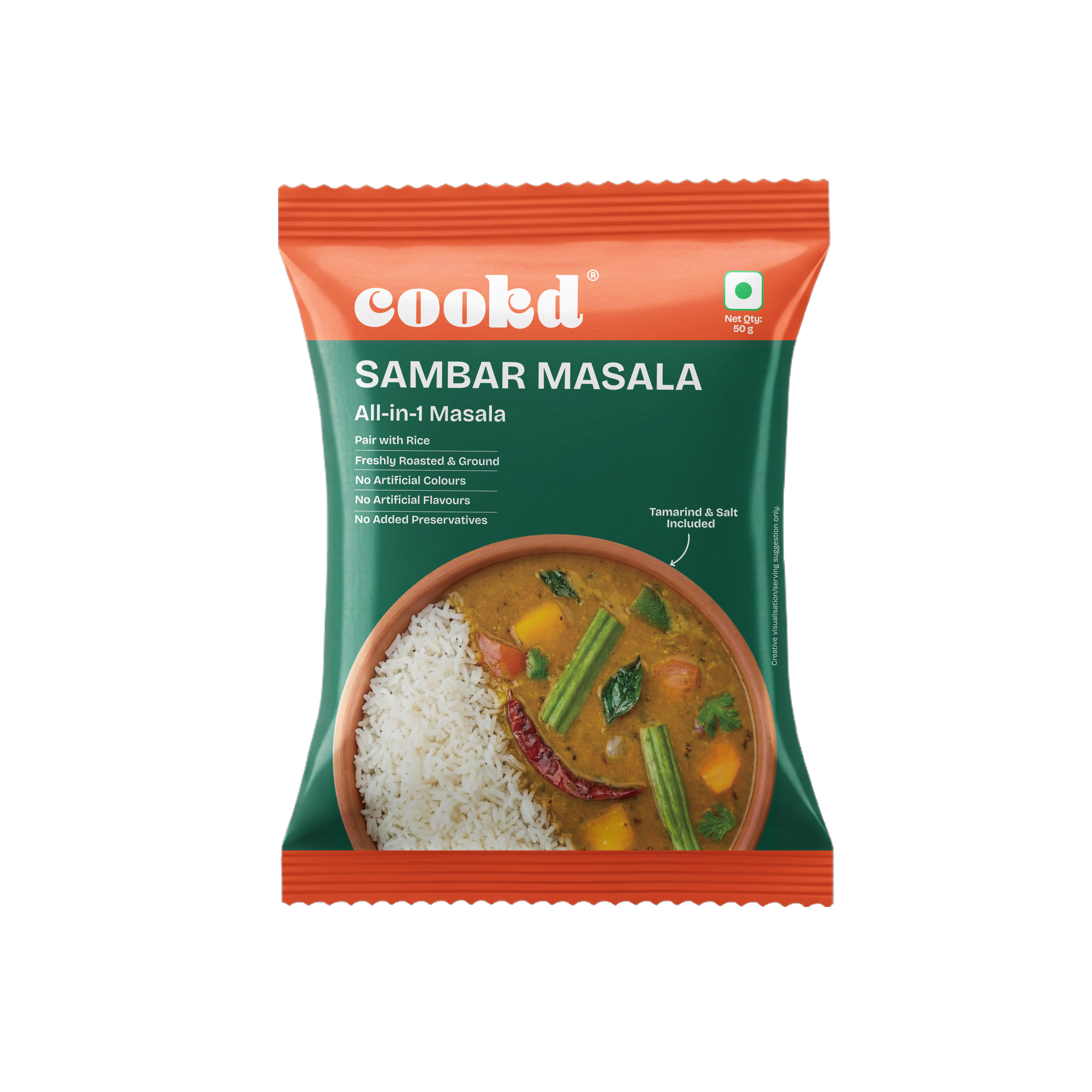 Sambar Masala - Front of Pack