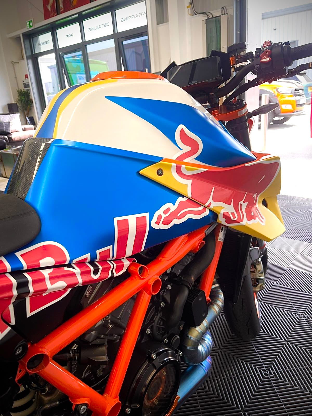 KTM Duke: Custom Print Wrap Design and Installation