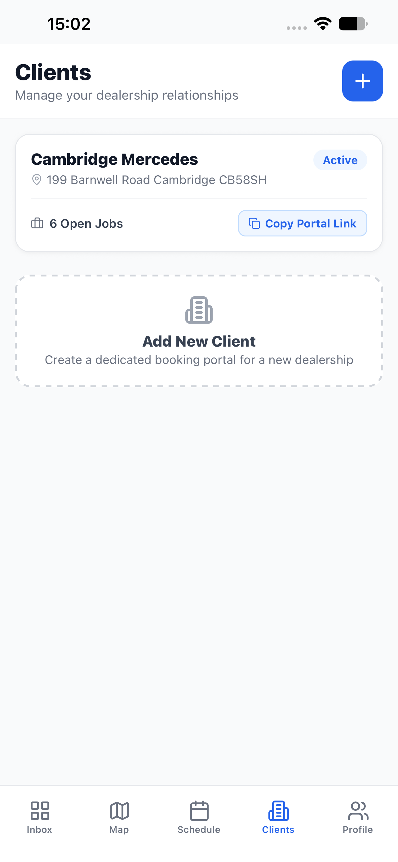 List of dealership clients