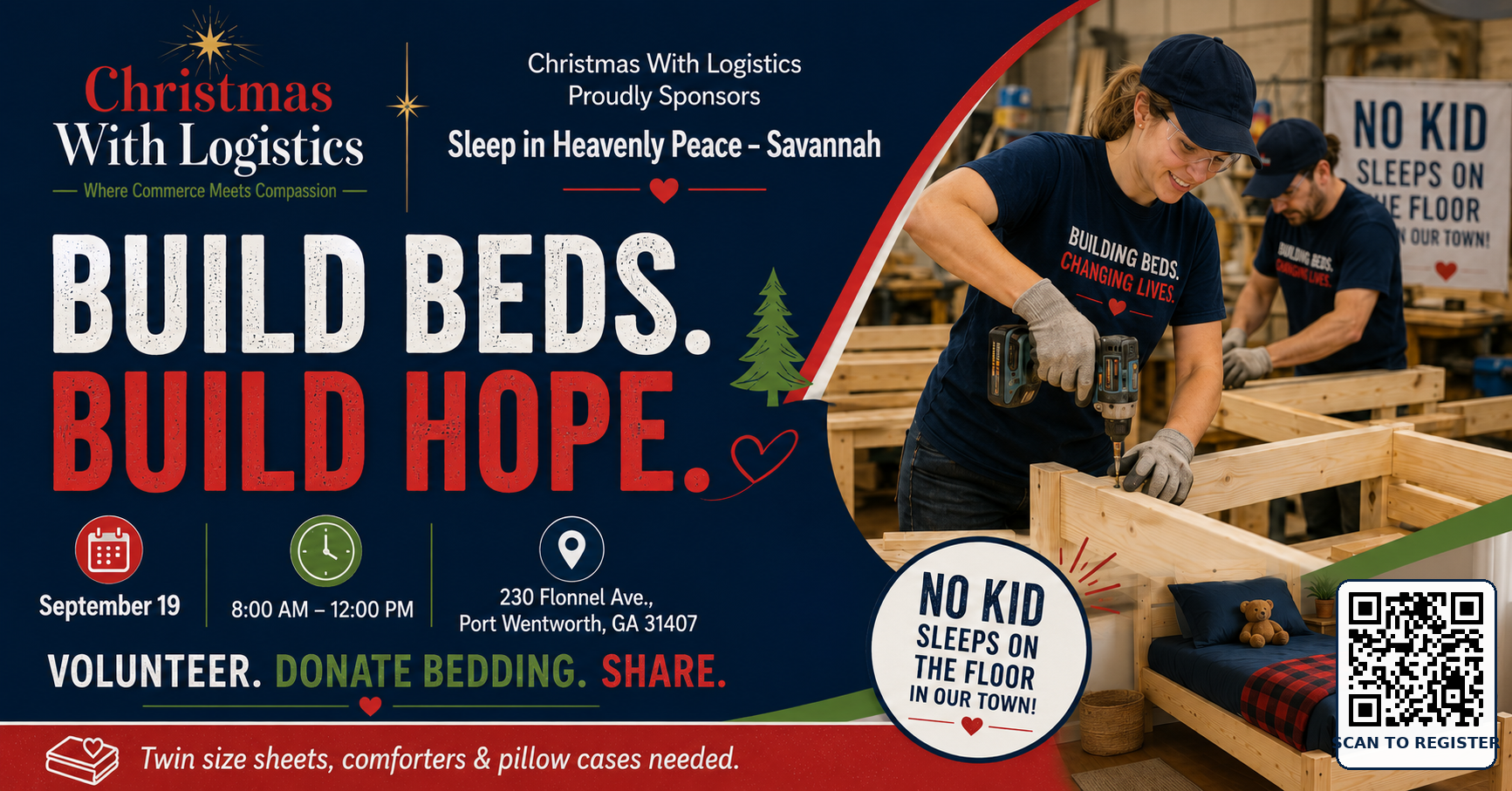 BUILD BEDS. BUILD HOPE. CHANGE LIVES.
