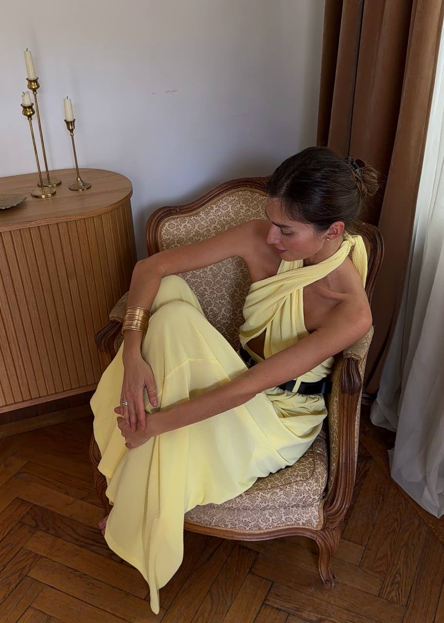 Elegantiškas ilgas kombinezonas
