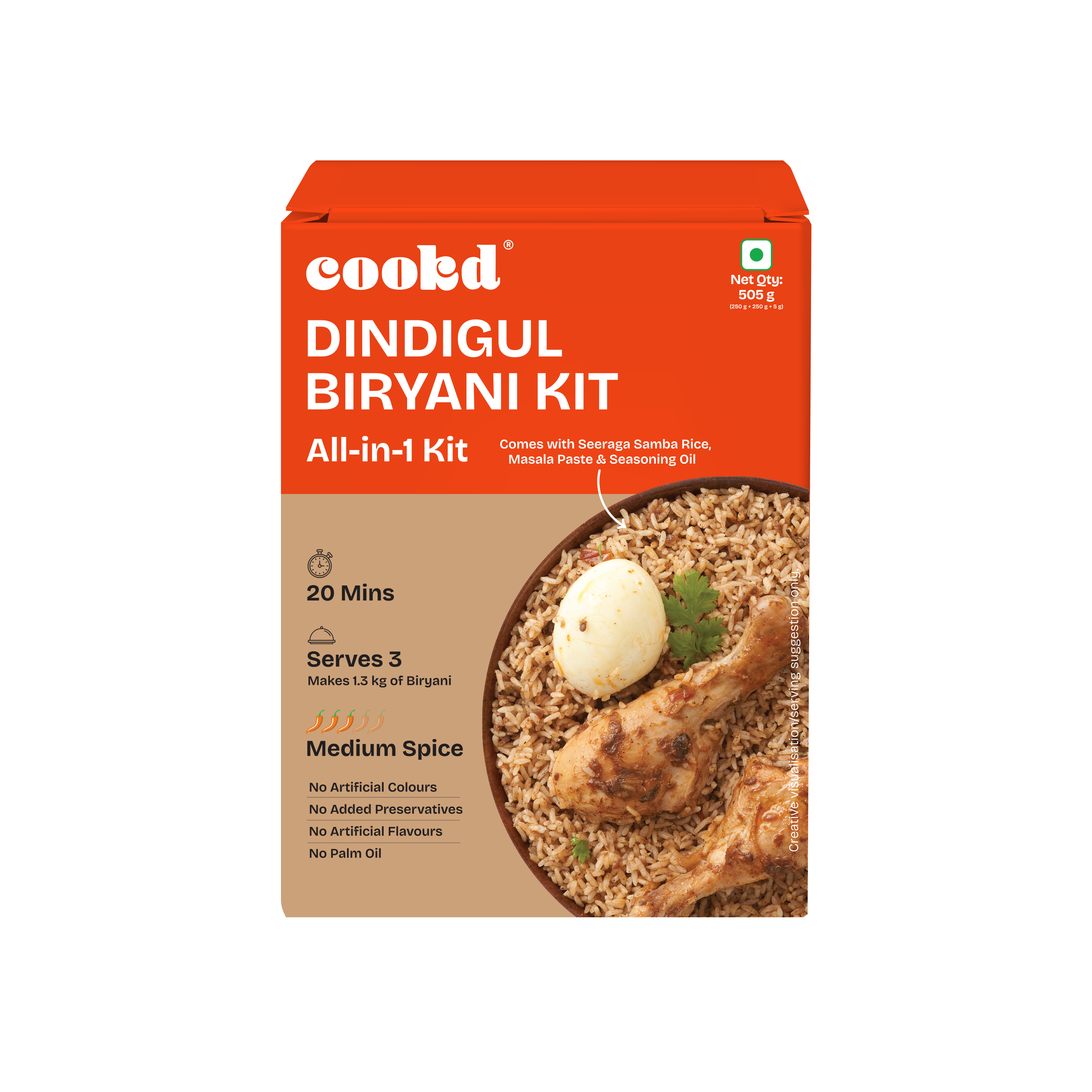 Dindigul Biryani Kit - Front of Pack