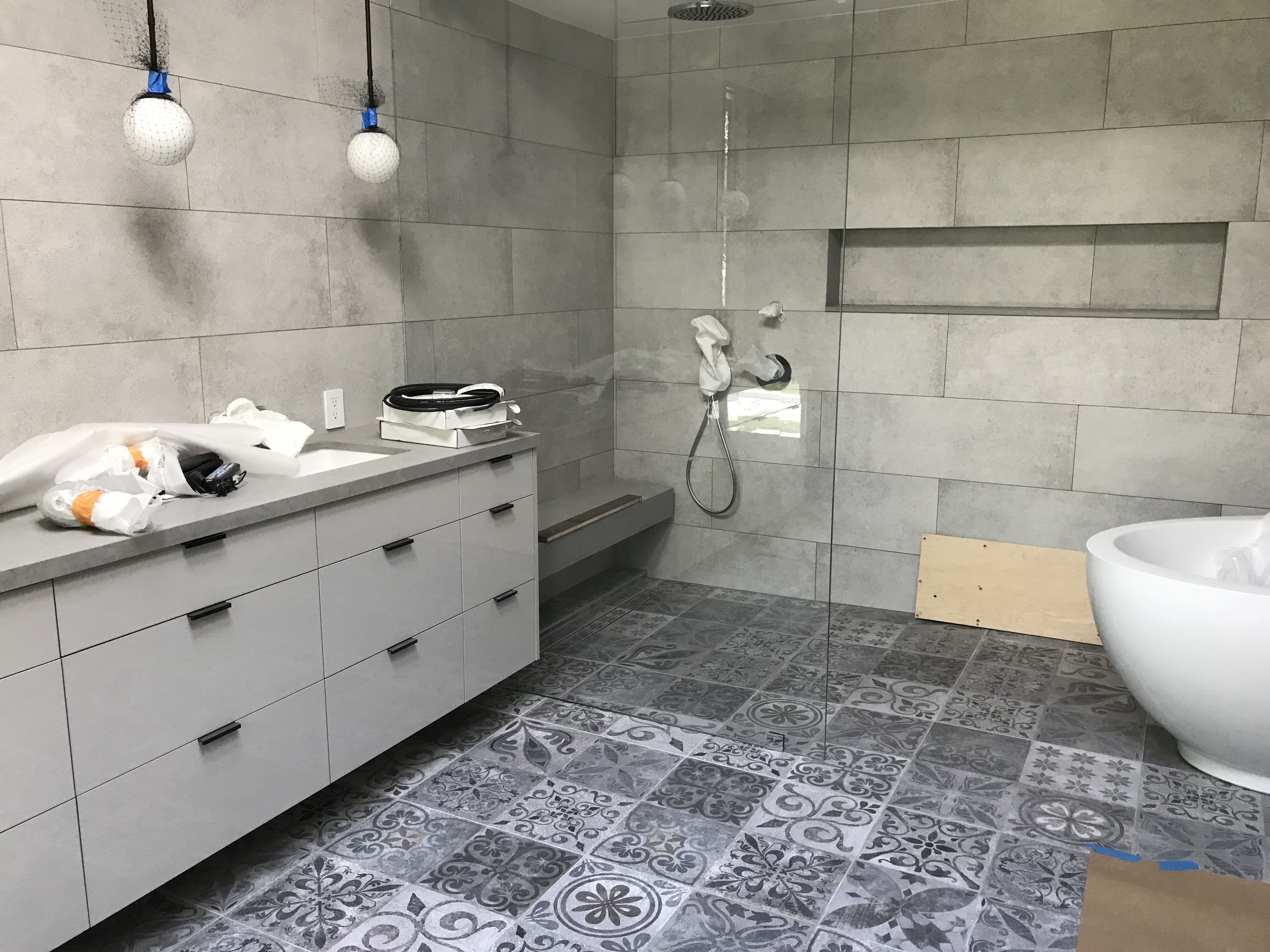 Modern Bath — Full Renovation