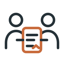 Professional collaboration icon