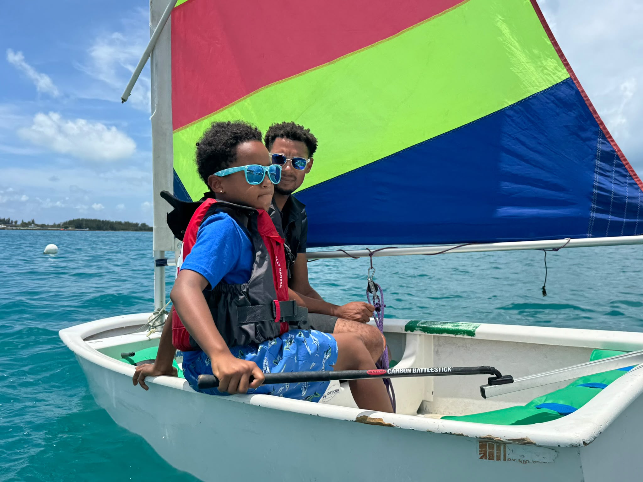 Young sailors on Bermuda's turquoise water