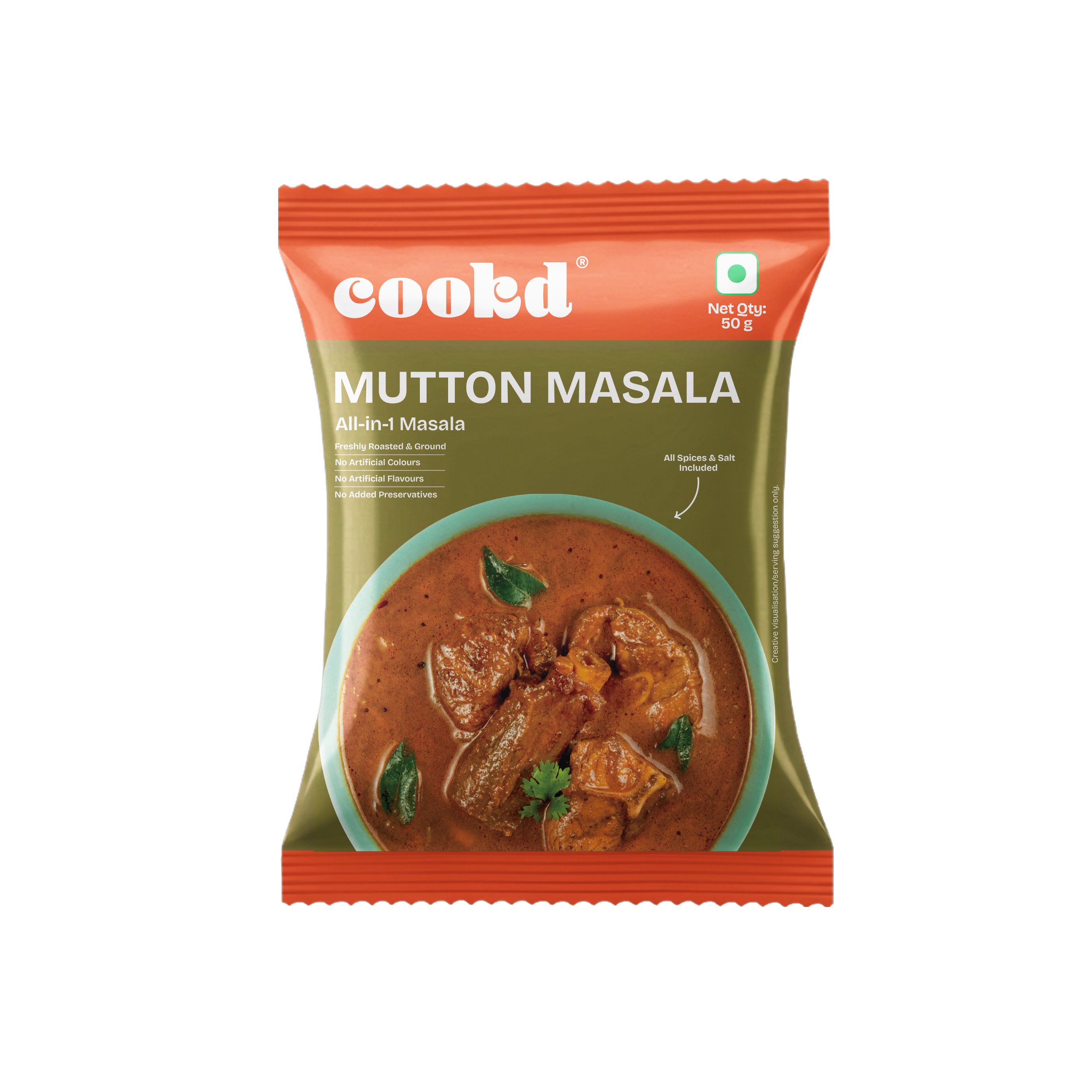 Mutton Masala - Front of Pack