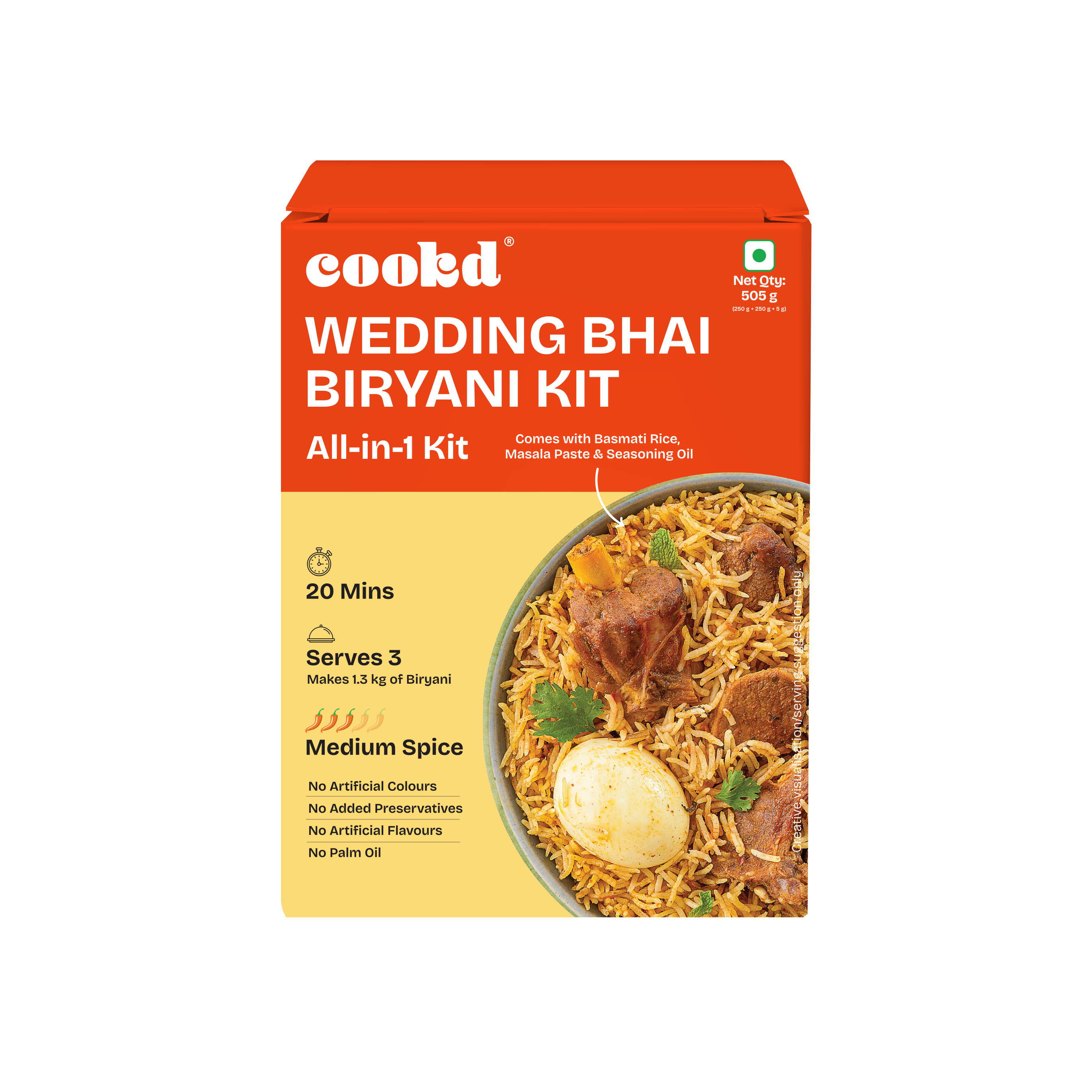Wedding Bhai Biryani Kit - Front of Pack
