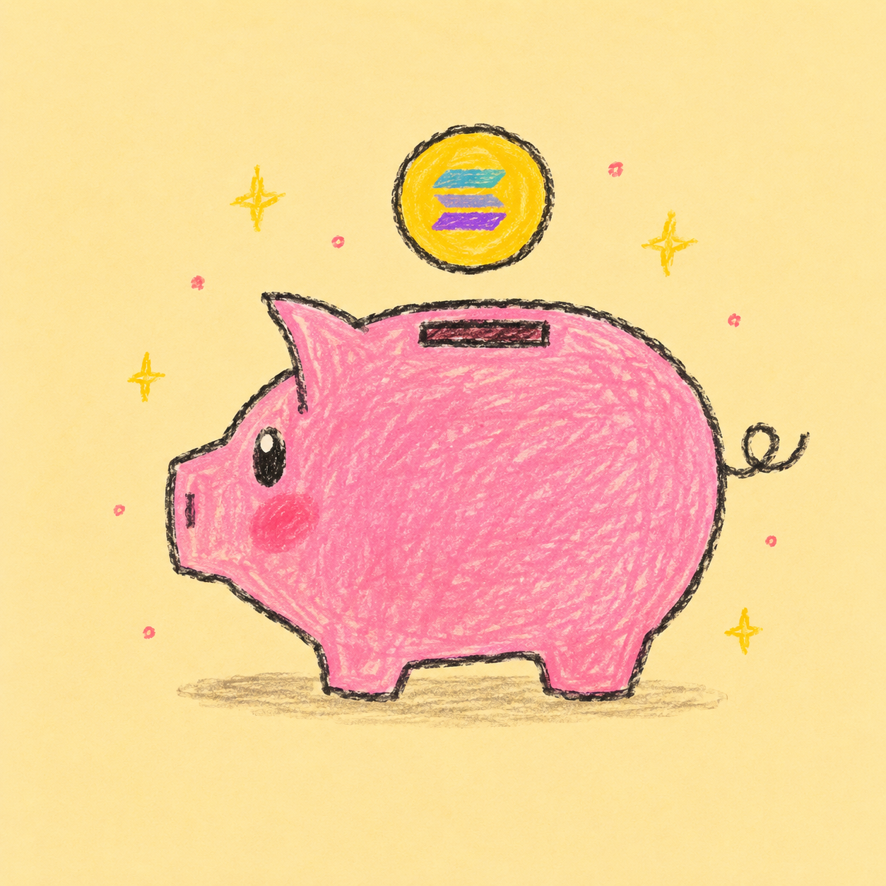 Hand-drawn Piggy Bank