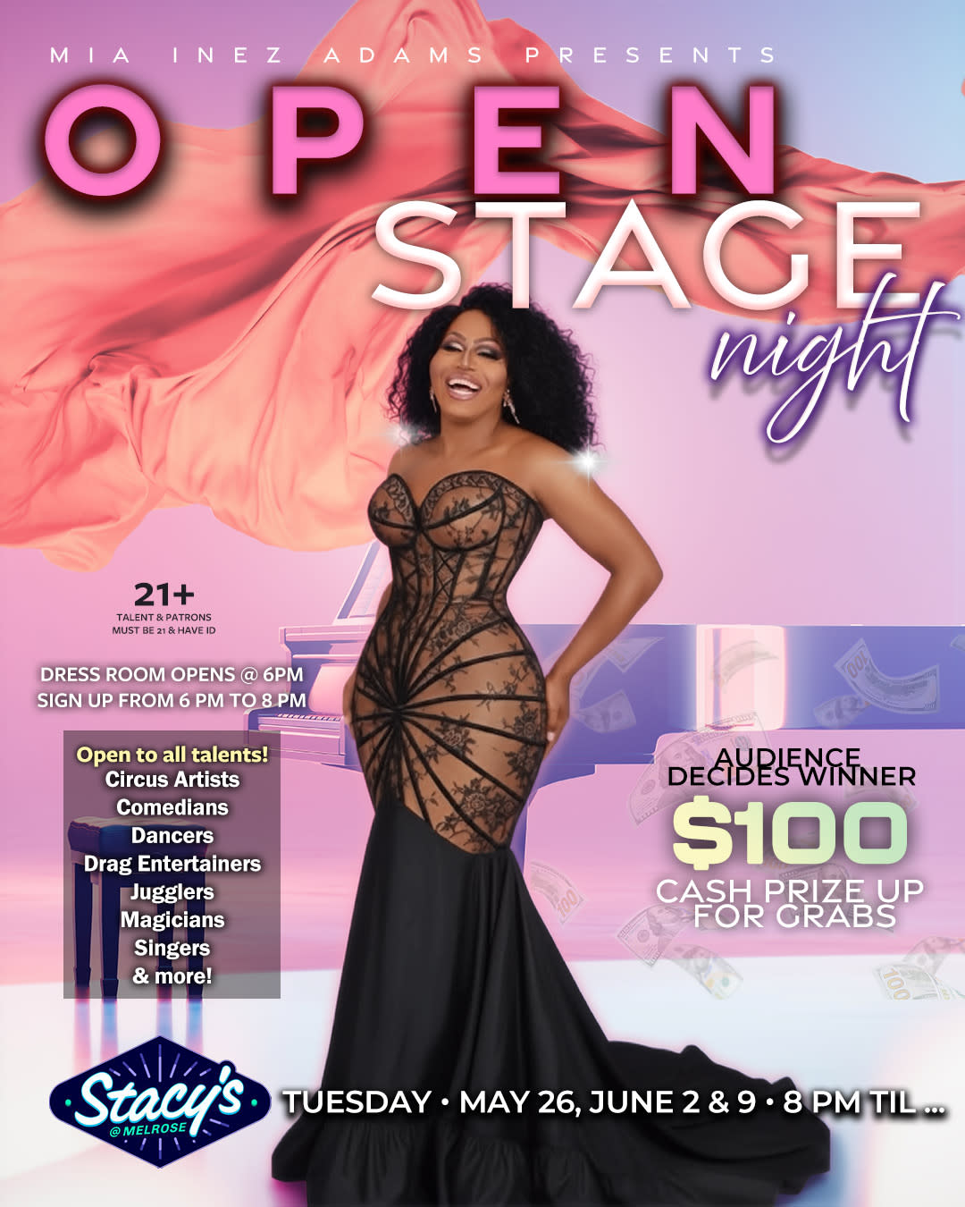 Open Stage Night with Mia Inez Adams
